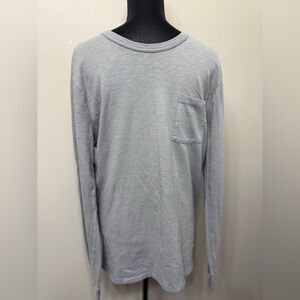 J. Crew Light Gray Long Sleeve Men's Tee Size LT
